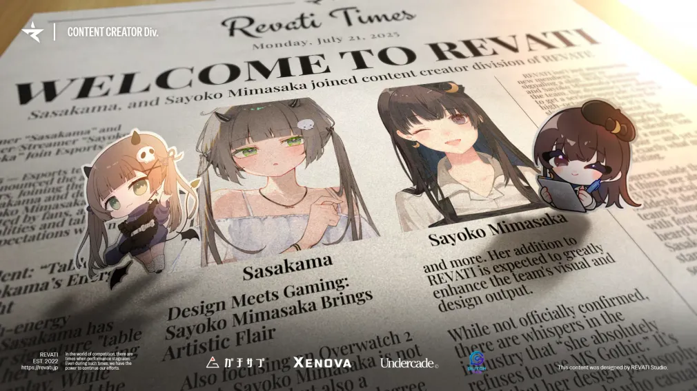 REVATI 加入発表画像